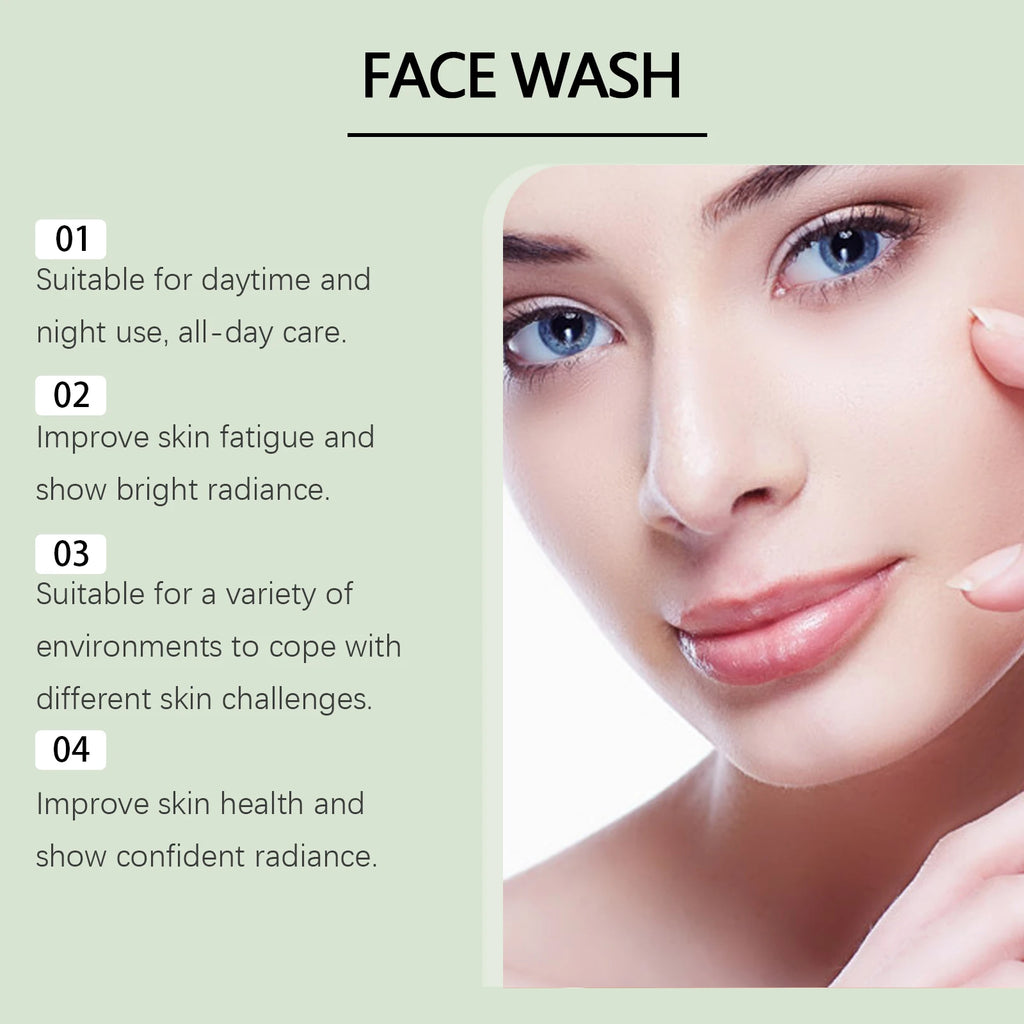 Hyaluronic Acid Cleansing Gel Pore Cleaning & Hydrating Non-Drying Face Wash Exfoliating Moisturizing Formula Facial Cleansing Oasis Select