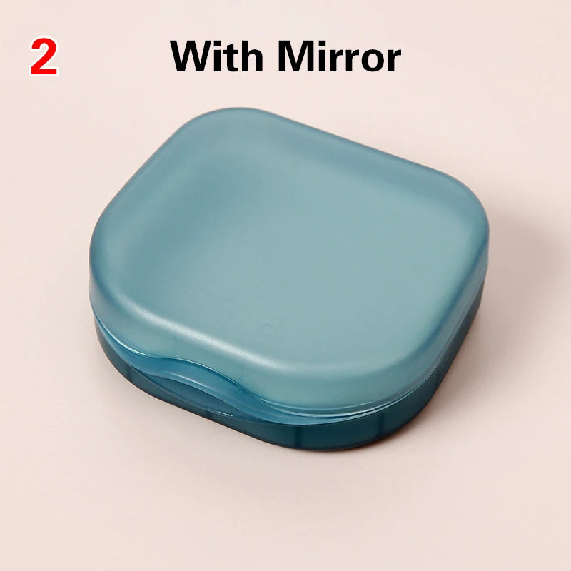 Elderly False Teeth Box Denture Storage Box Invisible Braces Orthodontic Retainer Case With Cover Dustproof Container Oasis Select MR-07
