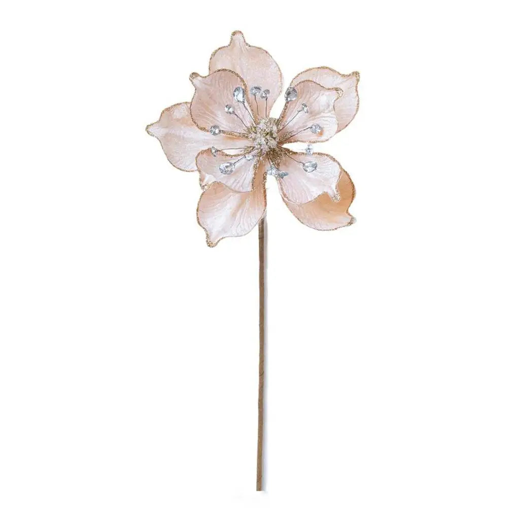 Elegant Colorful Artificial Magnolia Flowers Perfect Christmas Tree Decor For Effortless Positioning And Adjustment Oasis Select Apricot China Mainland