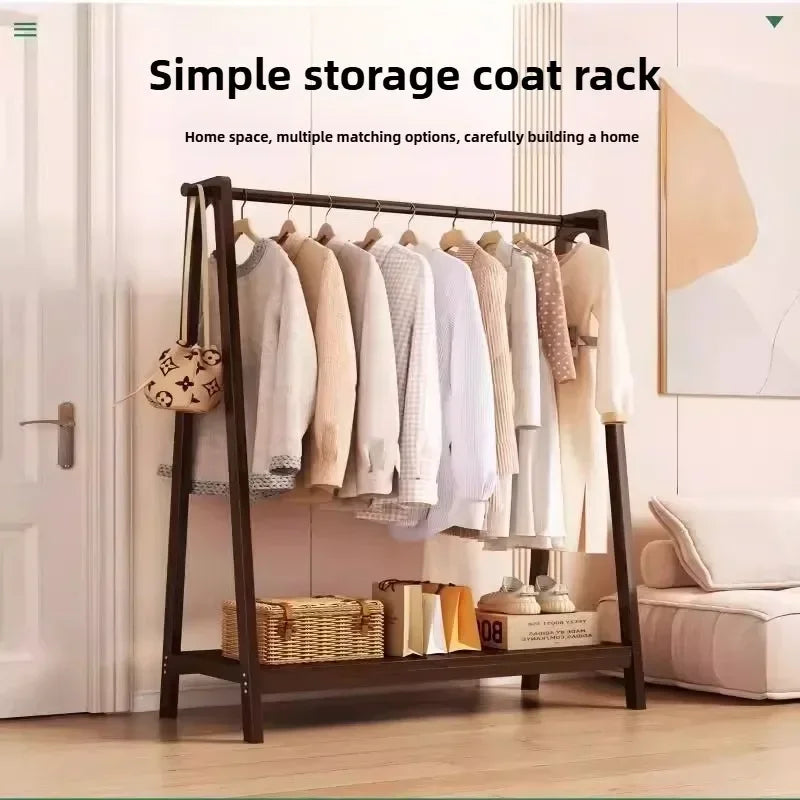 Clothes rack, floor to ceiling, bedroom, household, hanging clothes rack, simple and multifunctional storage rack, clothes rack Oasis Select
