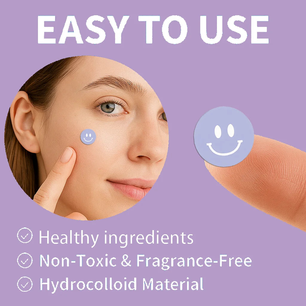 240 pieces/set of colorful cute design PE material patches - waterproof, alcohol free, non irritating transparent acne patches Oasis Select
