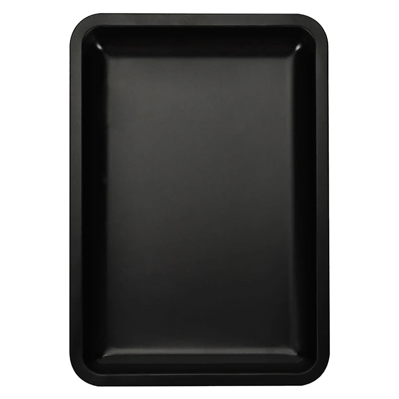 Stainless Steel Cosmetic Storage Tray Jewelry Tray Plate Doctor Surgical Tray Desktop Storage Tool Metal Fack Nail Art Tray Oasis Select Black