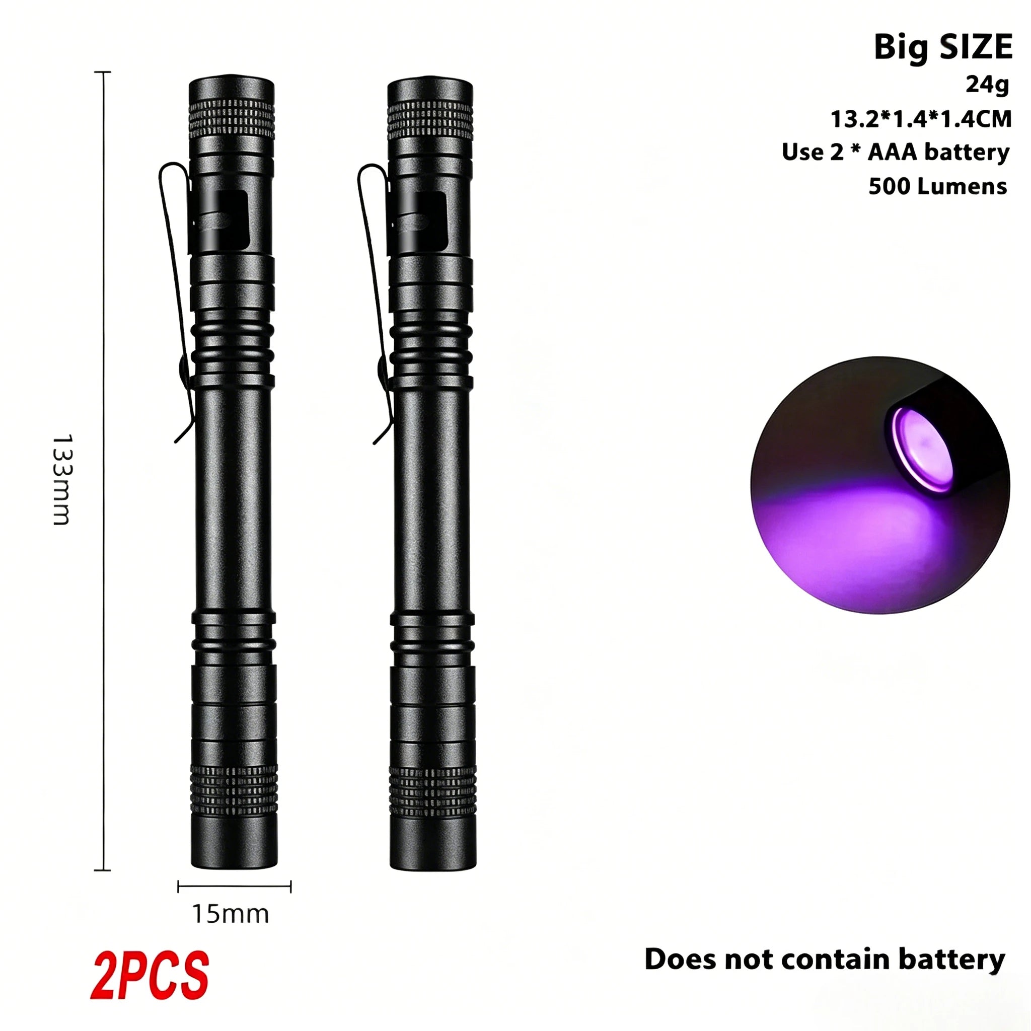 ZHIYU 395nm UV Pen Flashlight – Pet Urine & Scorpion Detector