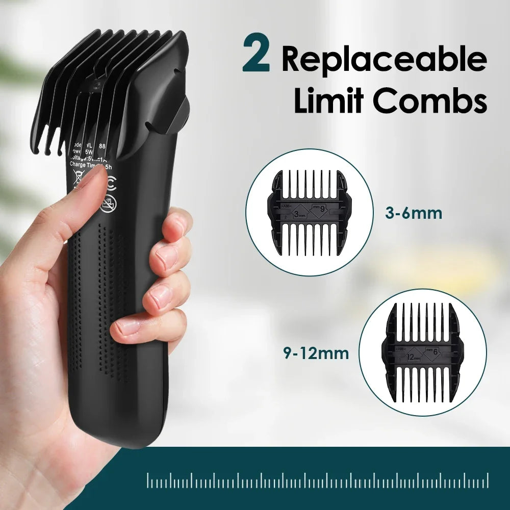 AFDEAL Ceramic Body Hair Trimmer for Men & Women | LED Groomer