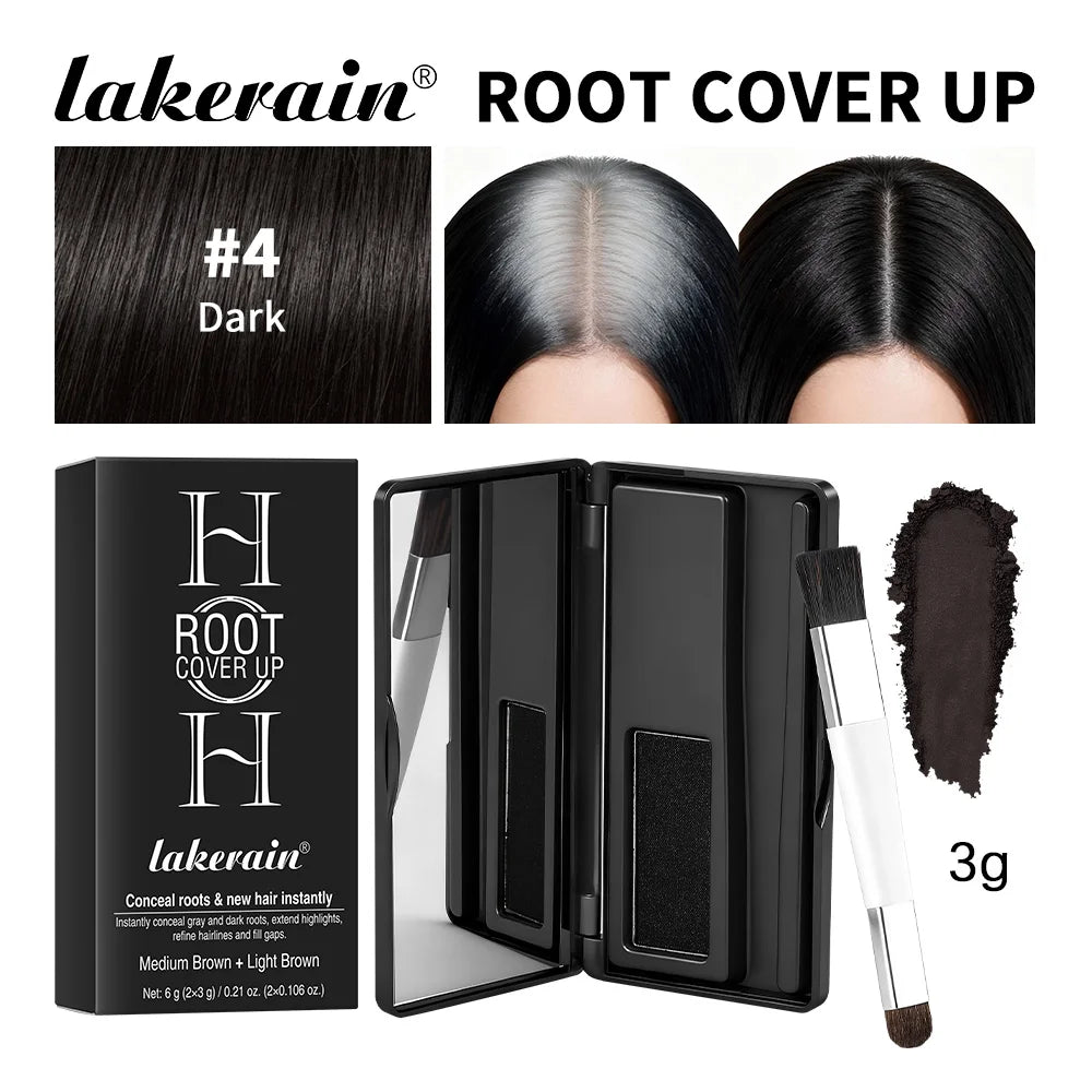 Natural Hair Powder Palette Hair Line Shadow Makeup Hair Concealer Long Lasting Waterproof Root Cover Up Instant Coverage Powder Oasis Select 4Dark