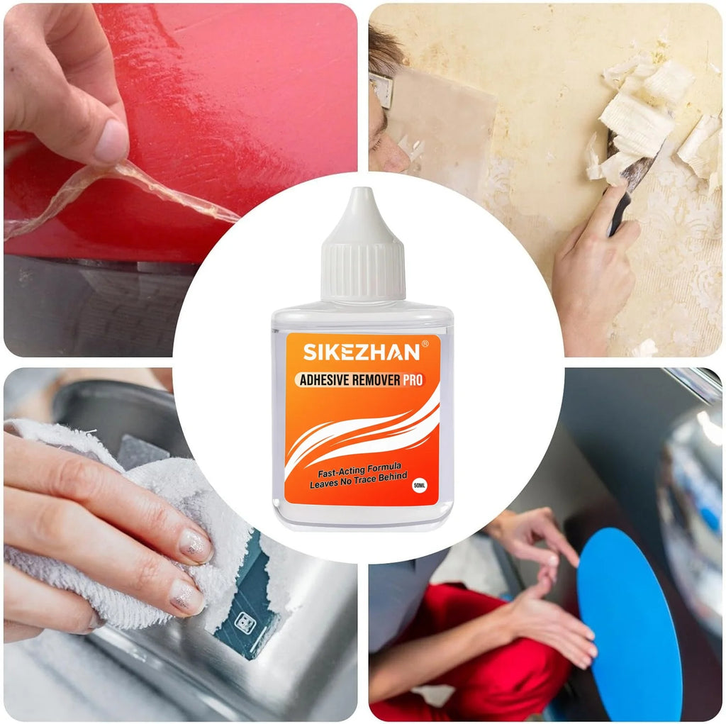 Multi-Use 50ml Sticker Remover Liquid Razor Scraper 20 Blades Kit for Car Home Glass Decal Tint Label Glue Residue Fast Cleaning Oasis Select