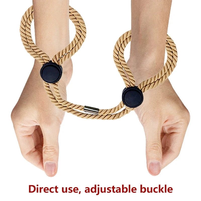 Sex Handcuff Hand Restraint Erotic Shackle Binds Sex Rope Slave Bondage Sexope Ankle Cuffs Backhandcuff Easy To Use Toy Oasis Select