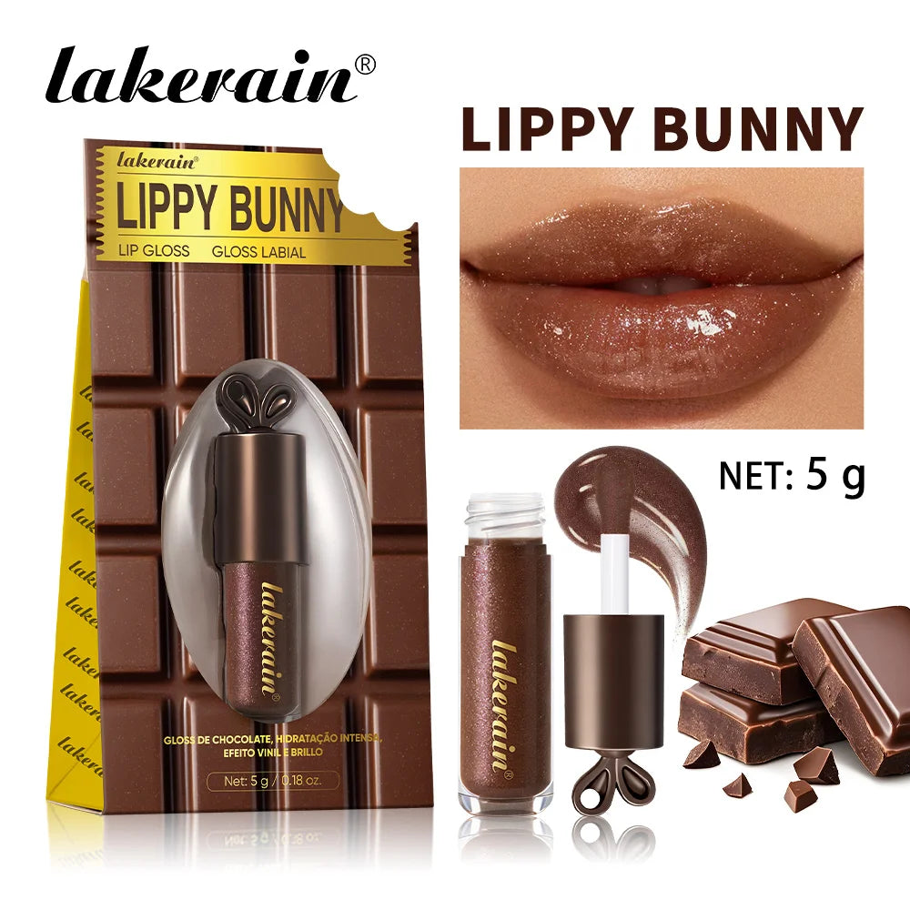 2pcs/set Honey Chocolate Lip Glaze Gloss Long-lasting Moisturizing Lip Oil Enhancing Complexion Reducing Lip Lines Lip Glosses Oasis Select 1 pcs Chocolate