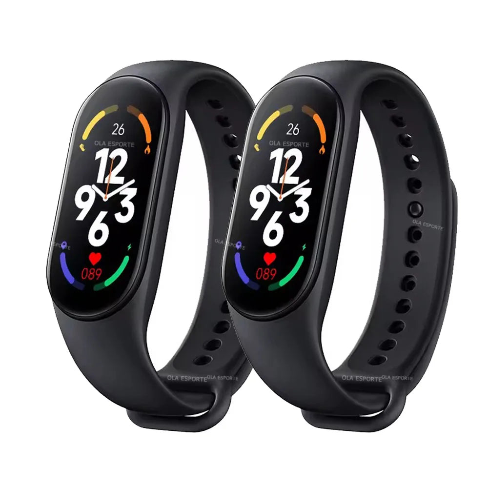 M7 Smartwatch Fitness Tracker – Heart Rate & Sleep Monitor