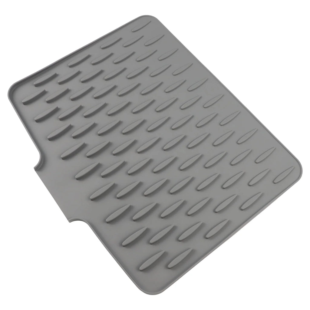 Silicone Dish Drying Mat with Water Diversion | Non-Slip Kitchen Silicone Drying Mat Oasis Select
