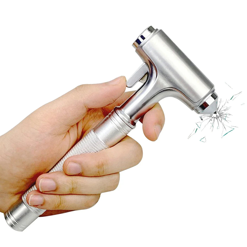 Car Safety Hammer Automotive Aluminum Alloy Window Glass Breaker with Seatbelt Cutter for Vehicle Car Emergency Escape Tool Oasis Select