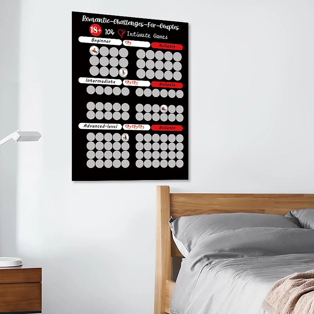 100 Dates Scratch Off Poster – Couples Date Night & Valentine Gift Scratch Off Poster Oasis Select