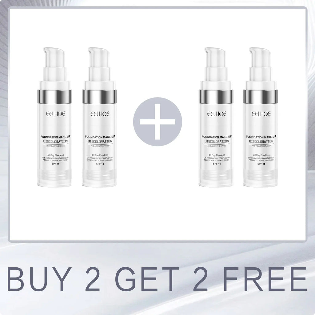 EELOHE Liquid Foundation Brighten Even Skin moisturizer Hydrating Lasting Oil-Control Dry To Oily Skin Care Face Concealer Cream Oasis Select Buy 2 for 2 Free