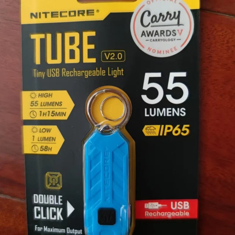 SHINEKNOT Mini LED Keychain Flashlight | USB Rechargeable