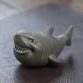 Original Ore Purple Clay Giant Tooth Shark Cute Tea Pet Ornament Premium Tea Play Small Tea Play Decoration Чаепитие Oasis Select Gray