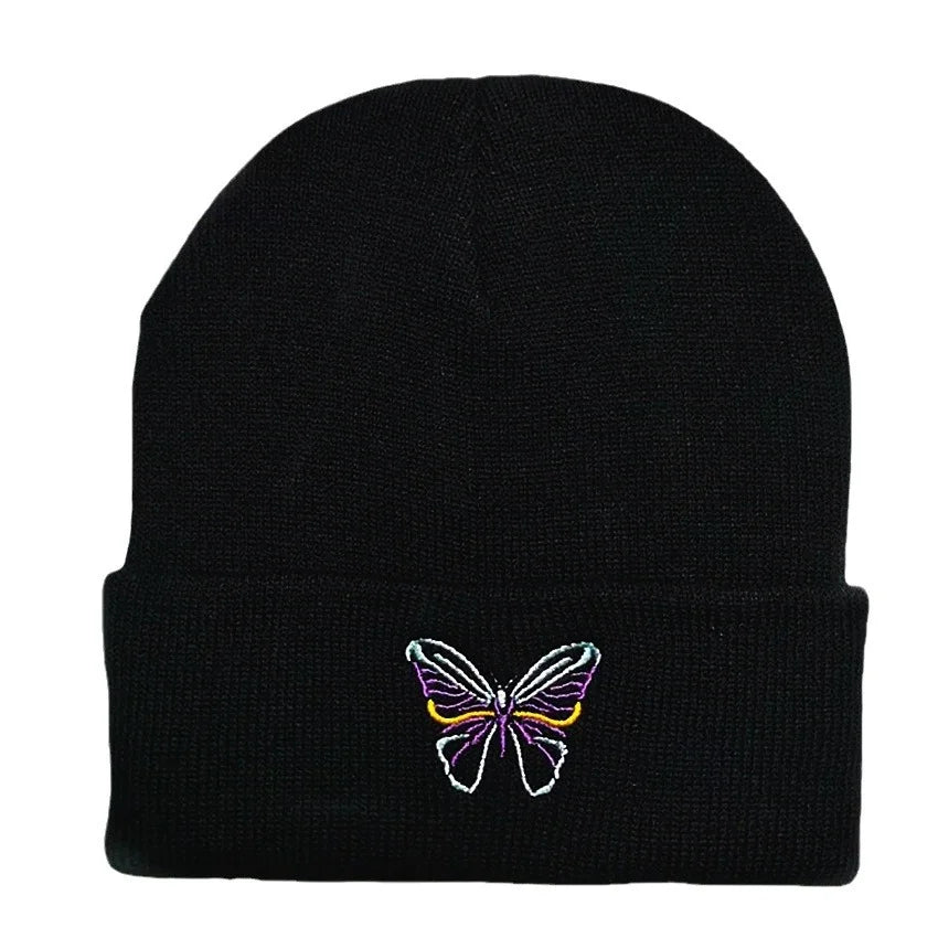 Personalized Hip Hop Emojis Embroidered Knitted Hat for Men and Women Couples Autumn/Winter Hat Hoodie Cold Hat Guapi Hat Oasis Select e One size fits all