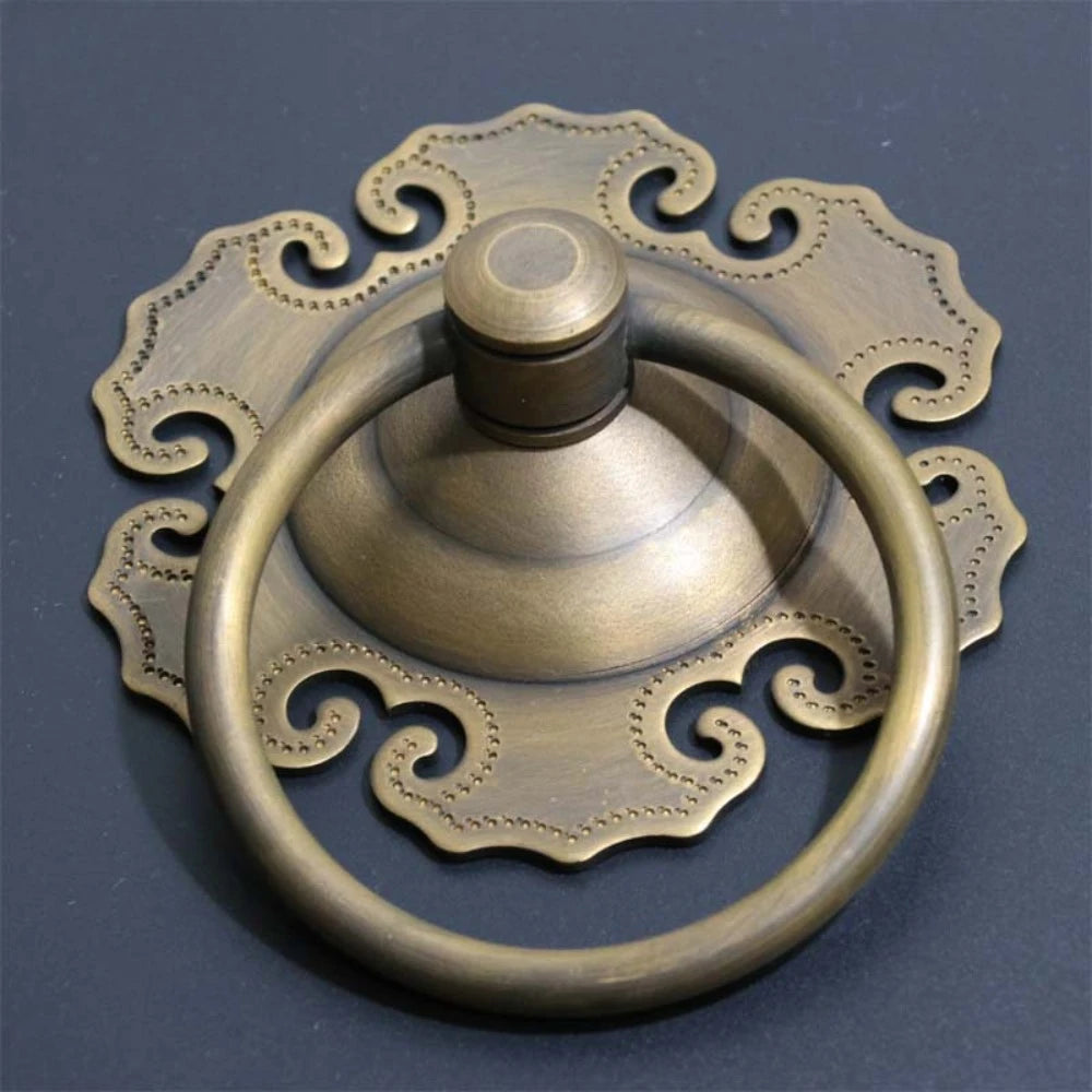 Cabinet Retro Handle Door Antique Alloy Handle Drawer Pull Ring Wood Case Handle Hanging Ring For Home Furniture DIY Decoraction Oasis Select