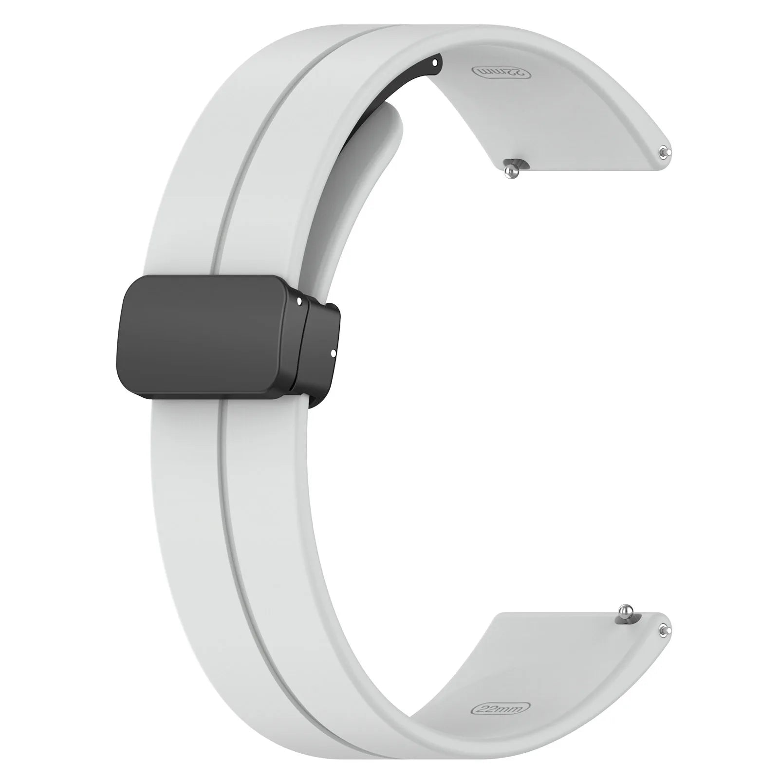Silicone Watch Band 20mm/22mm – Xiaomi Samsung Huawei Strap Silicone Watch Band Oasis Select Light Grey 22MM