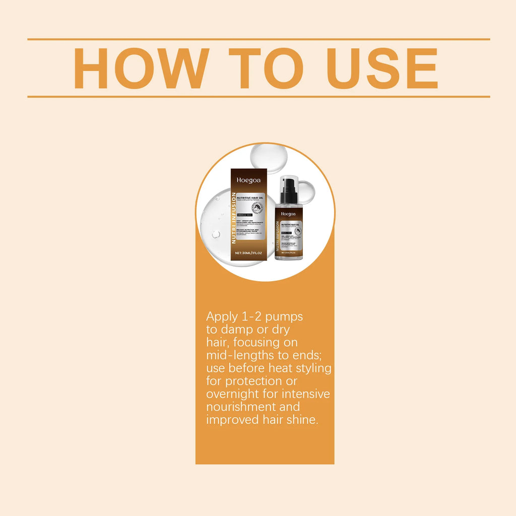 HOEGOA Moisturizing Hair Oil – Daily Hydration, Smooth & Silky Moisturizing Hair Oil Oasis Select