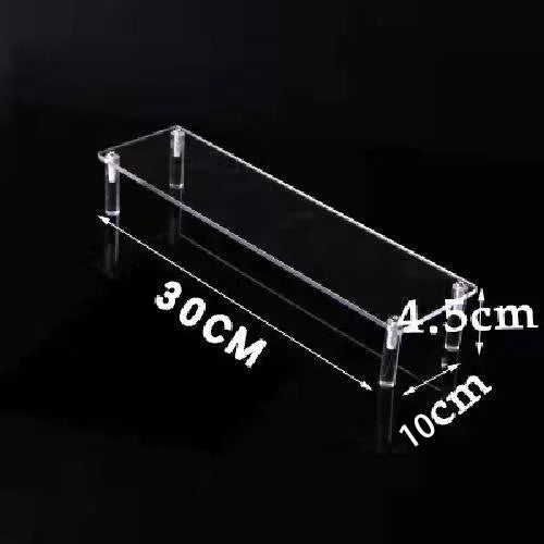 1–5 Tier Acrylic Display Stand | Riser Shelf Rack – Clear & Black