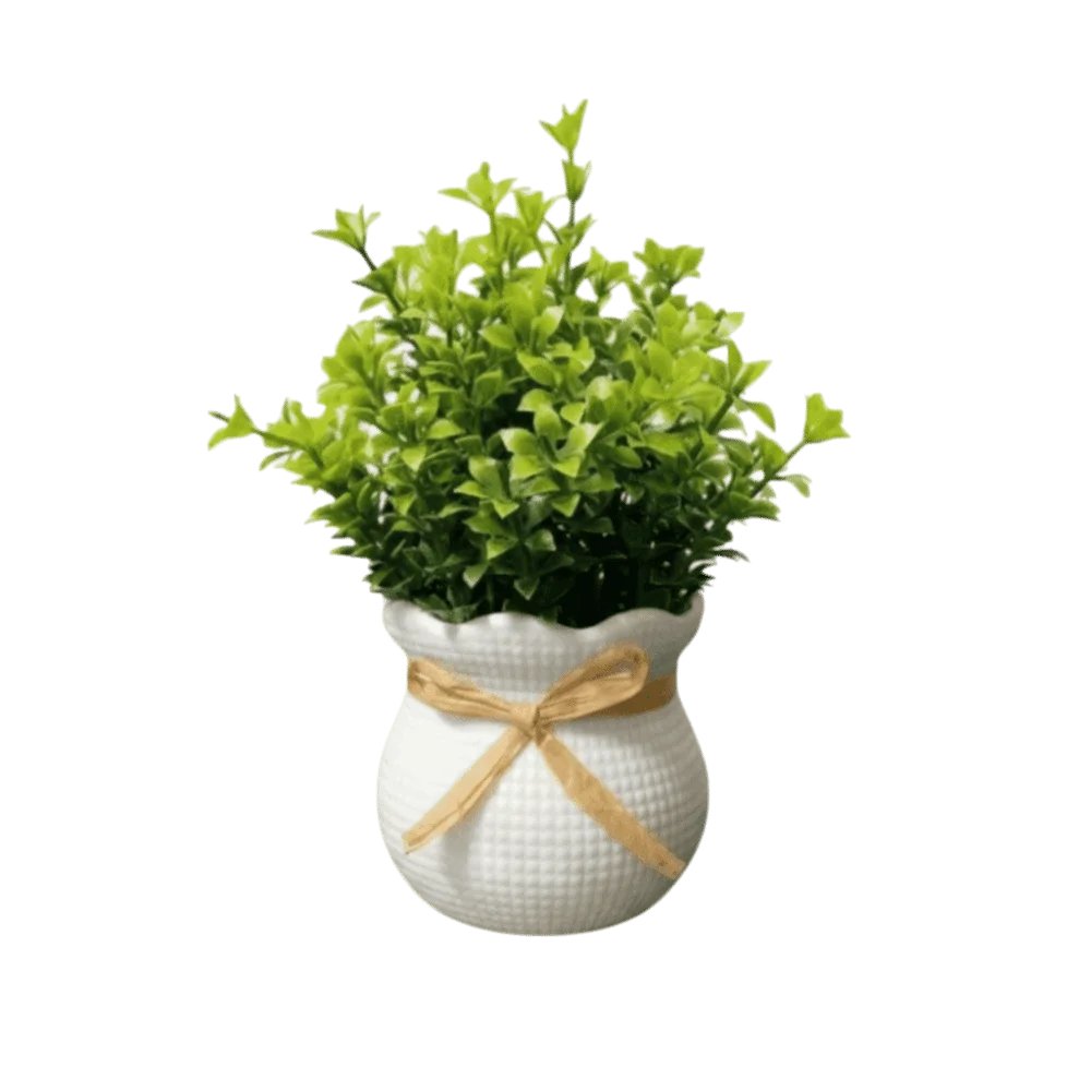 Artificial Bonsai Flower Plant & Vase – Indoor Home Décor