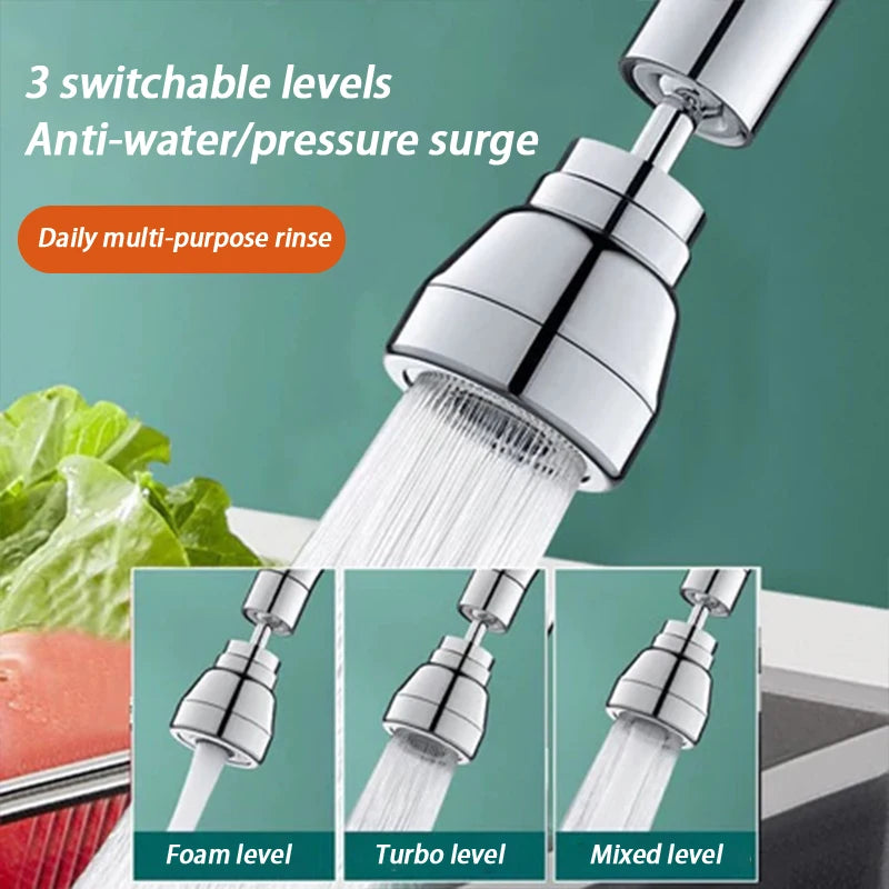 Stainless Steel 304 High-Pressure Kitchen Faucet 3 Water Spray Modes Flexible 360° Swivel Simple Installation Secure And Durable Oasis Select