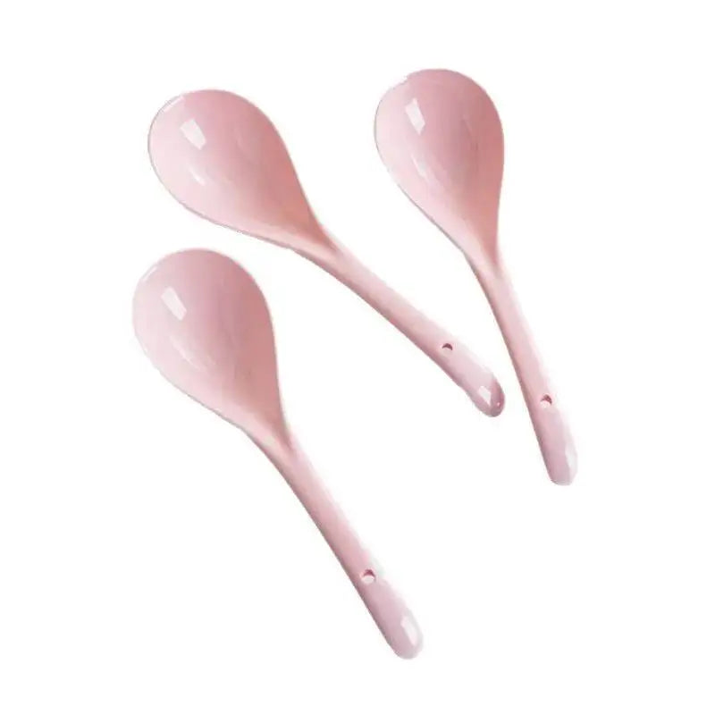 Internet Celebrity Porridge Spoon Large Size Clay Pot Soup Spoon Porridge Spoon Hot Pot Long Handle Spoon Kitchen Tablewear Oasis Select