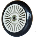 120MM PU Caster Wheel Set for Scooters Roller Skates Carts 8mm Shaft Silent Rolling High Load Capacity Up to 300 Lbs Pink Oasis Select gray