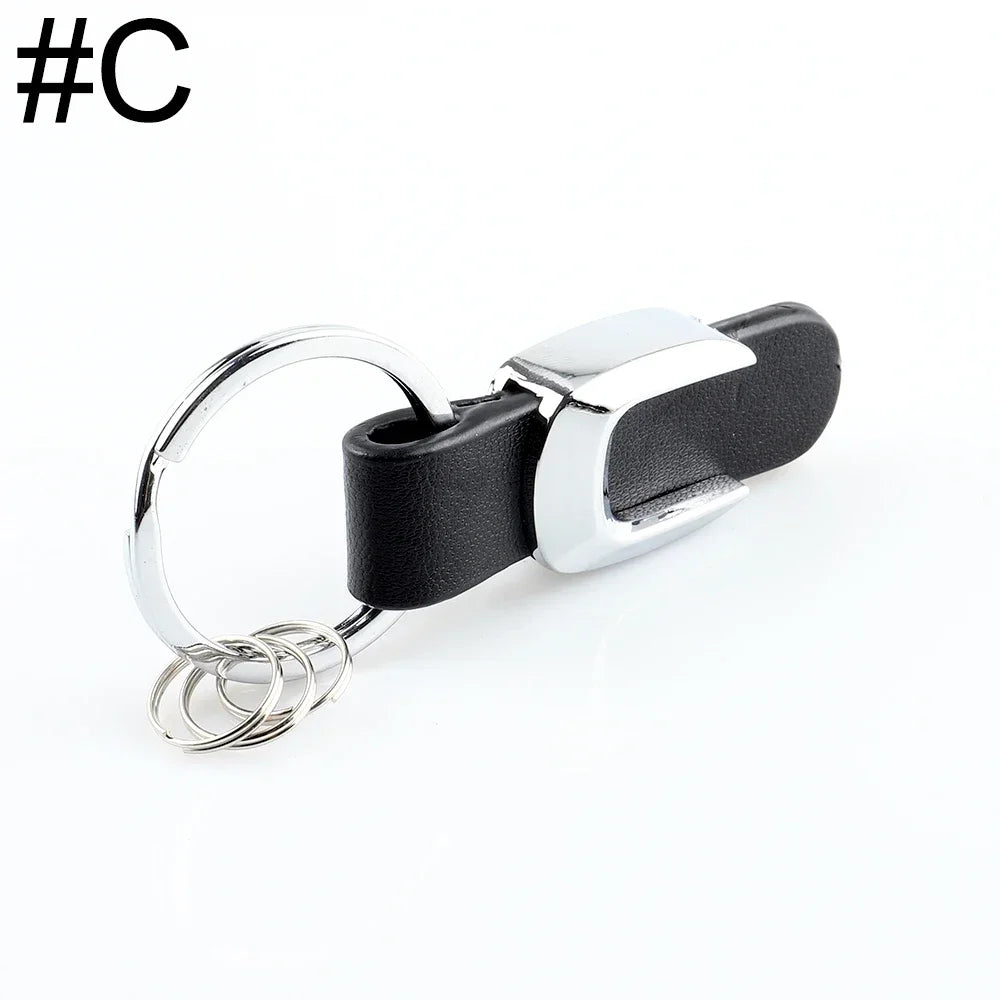 1Pcs 3D Car Key Chain Metal Letter Leather Strap keychain For Mercedes Benz A B C D E G S Class Car Keychain leather Key Rings Oasis Select C