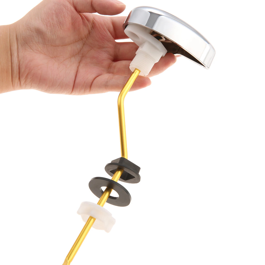 Rust-Proof Chrome Toilet Handle – Side-Mount Curved Lever
