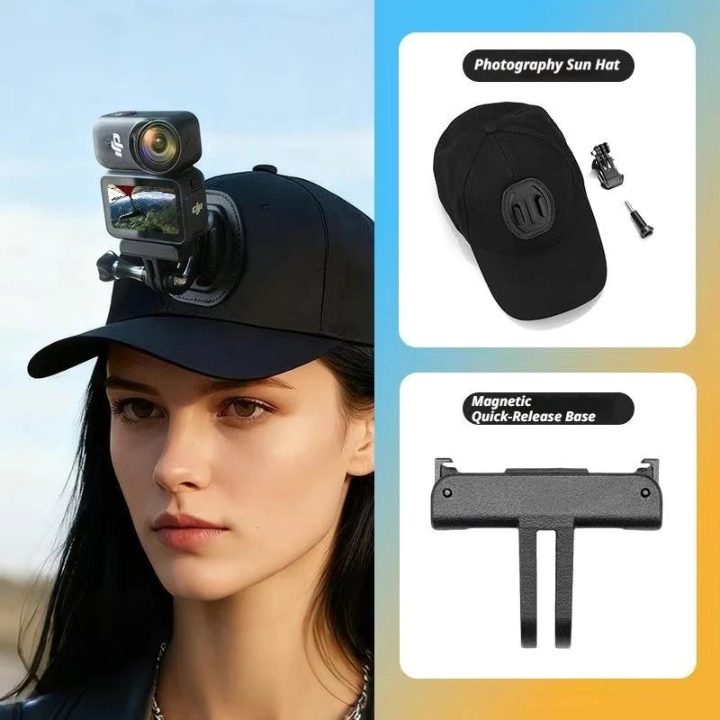 Baseball Cap Action Camera Mount – GoPro, DJI & Insta360