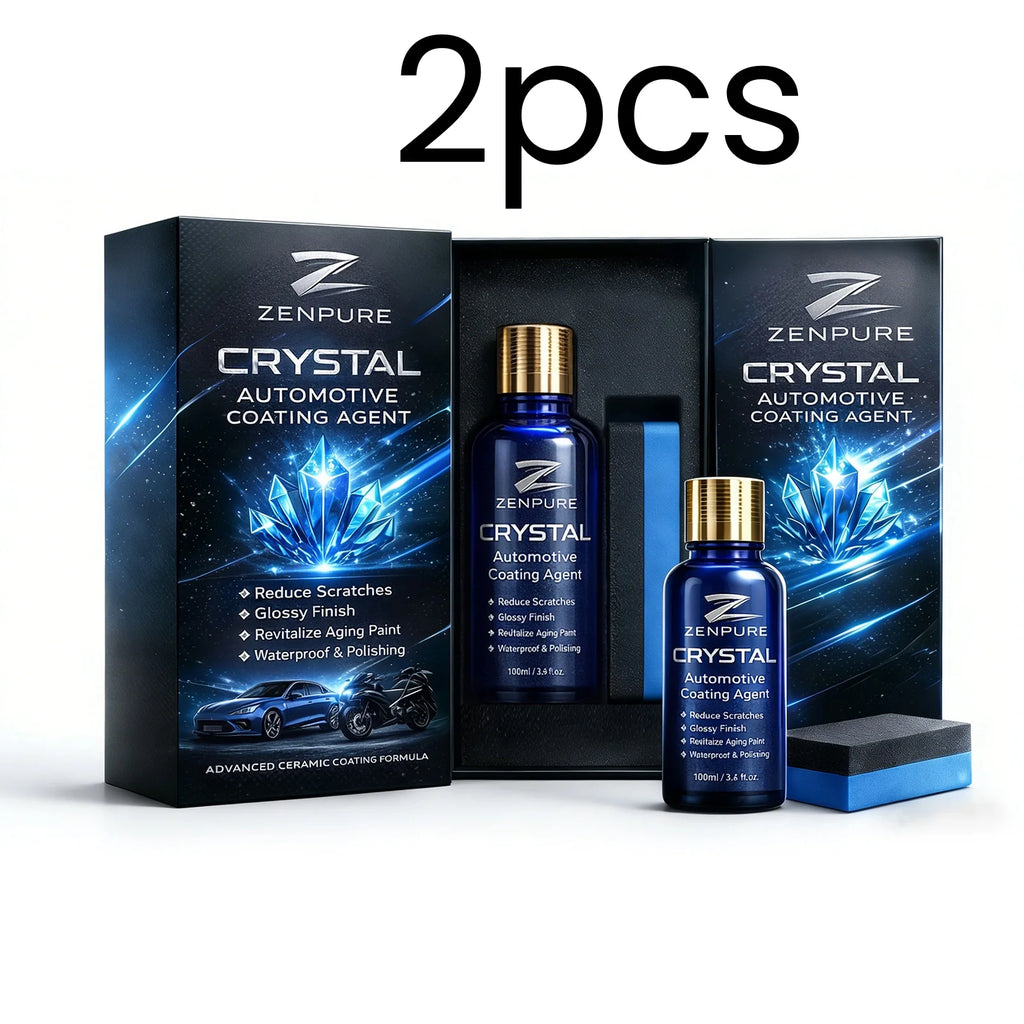 Crystal Automotive Coating Agent Reduce Scratches Waterproof Quick Film Formation Glossy Finish Car Paint Sealant Coating 100ml Oasis Select 2pcs
