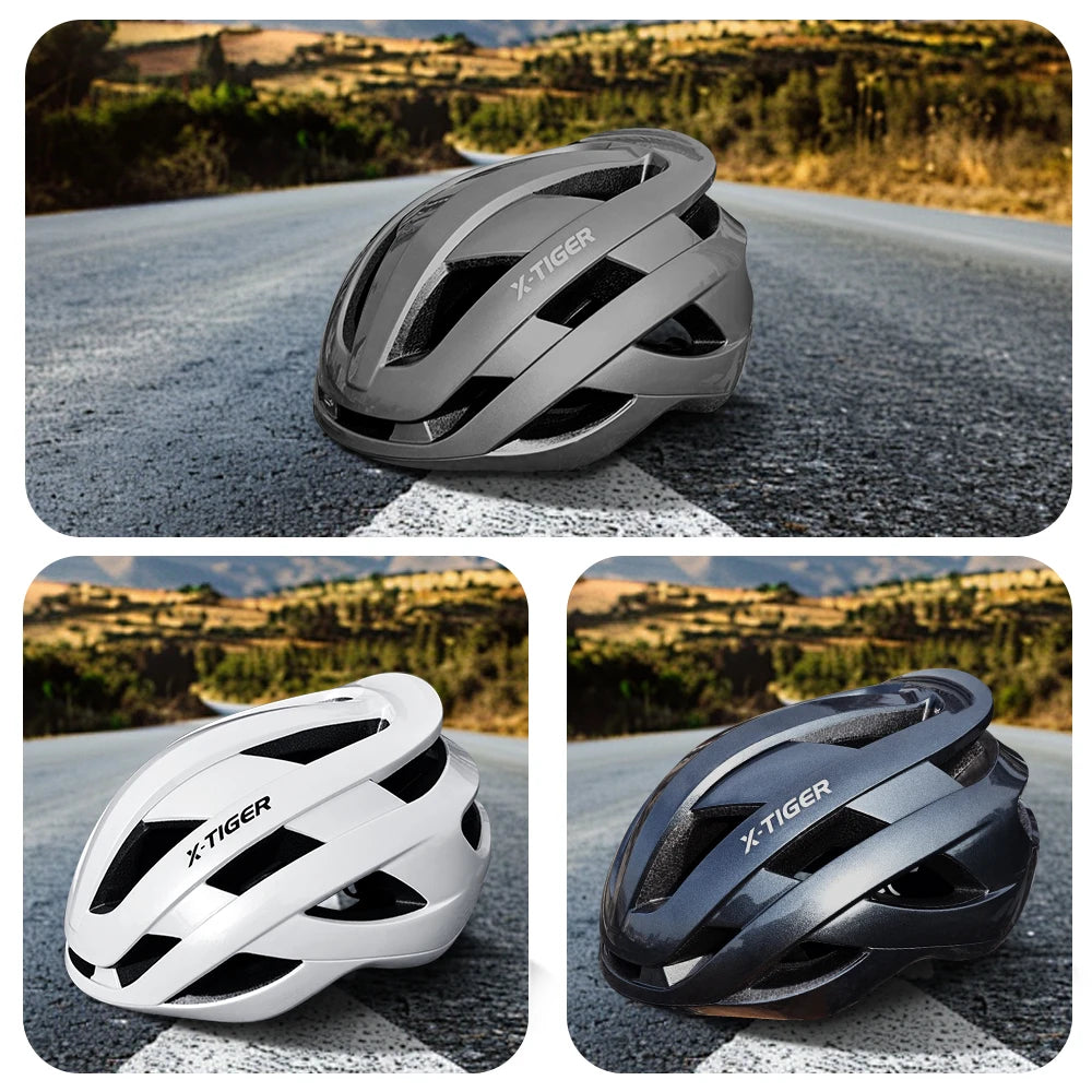 X-TIGER Ultralight Bicycle Helmet Cycling Safety Helmet One-piece Breathable MTB Road Bike Helmet Adult Racing Bicycle helmets Oasis Select
