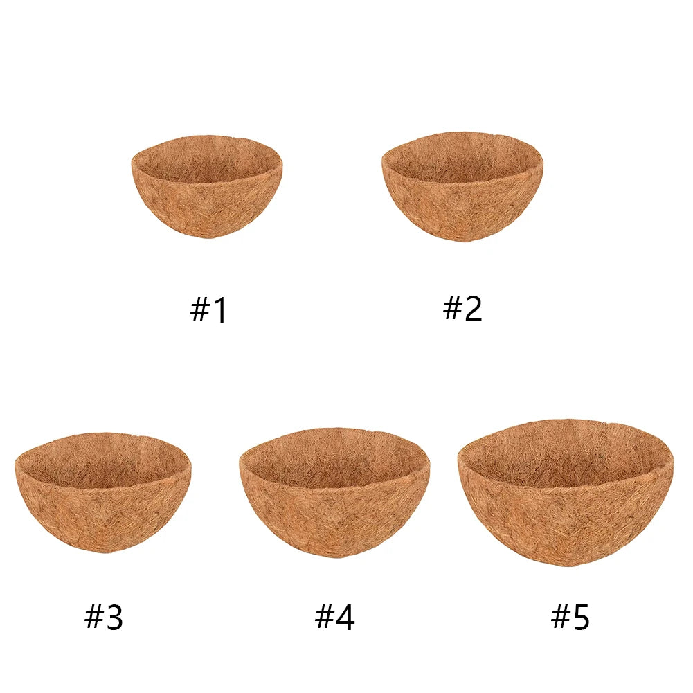 Coconut Fiber Basket Liners 8–16 Inch | Round Hanging Planters Basket Planter Liner Oasis Select