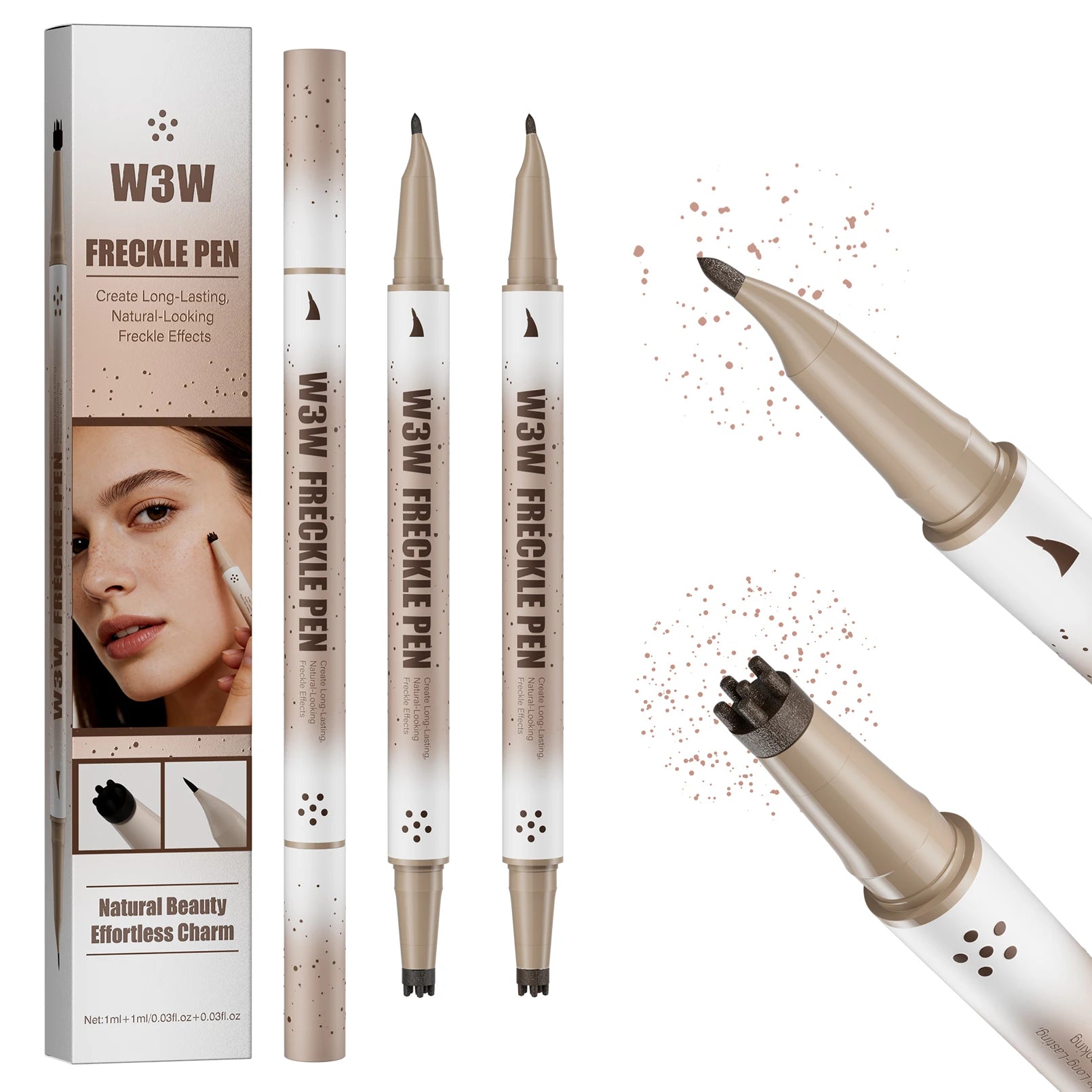 Waterproof Freckle Stamp Pen – Natural Faux Freckle Makeup