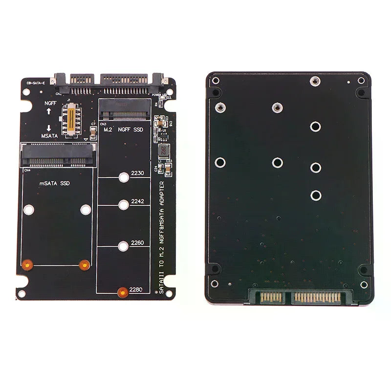 SATA 60Gbps To M2 NGFF SATA SSD MSATA SSD Adapter MSATA To SATA M.2 NGFF To SATA Hard Disk Adapter Board Oasis Select