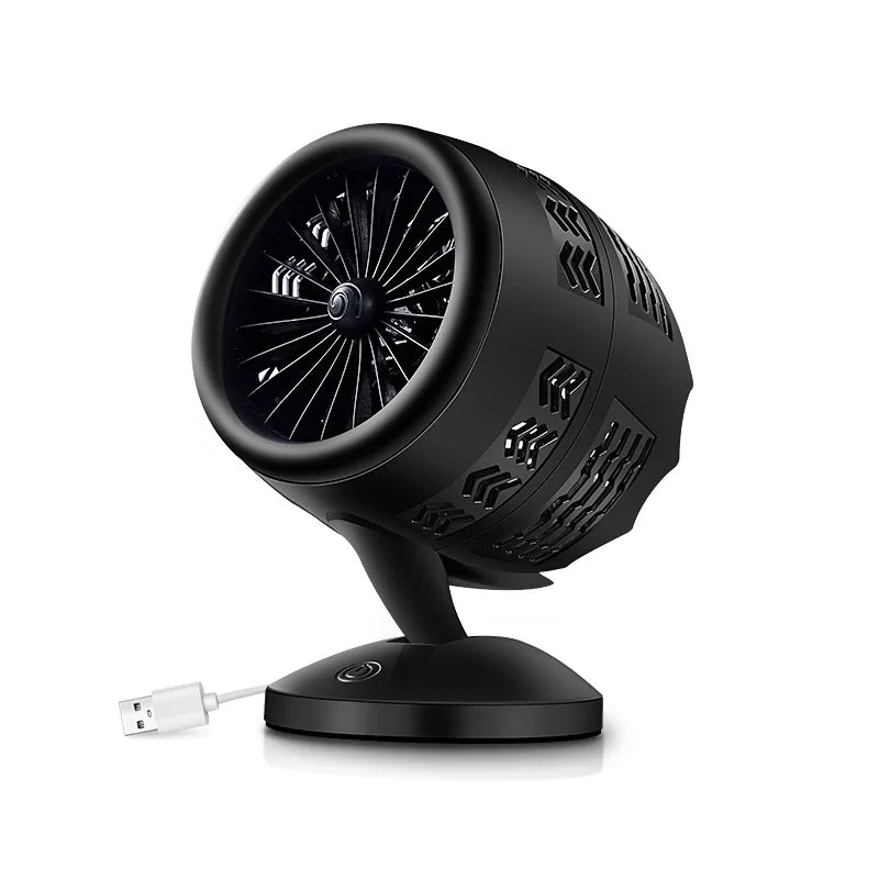 URGGU Portable Double-Blade Turbo USB Fan – 2-Speed Rotatable