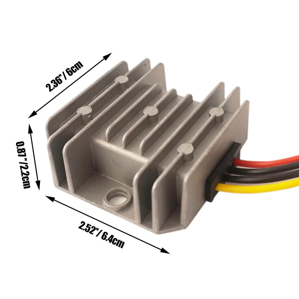 DC-DC Buck Converter 15-90V to 12V 8A Waterproof Step Down Converter Golf Cart Voltage Regulator Reducer Small Step Down Module Oasis Select