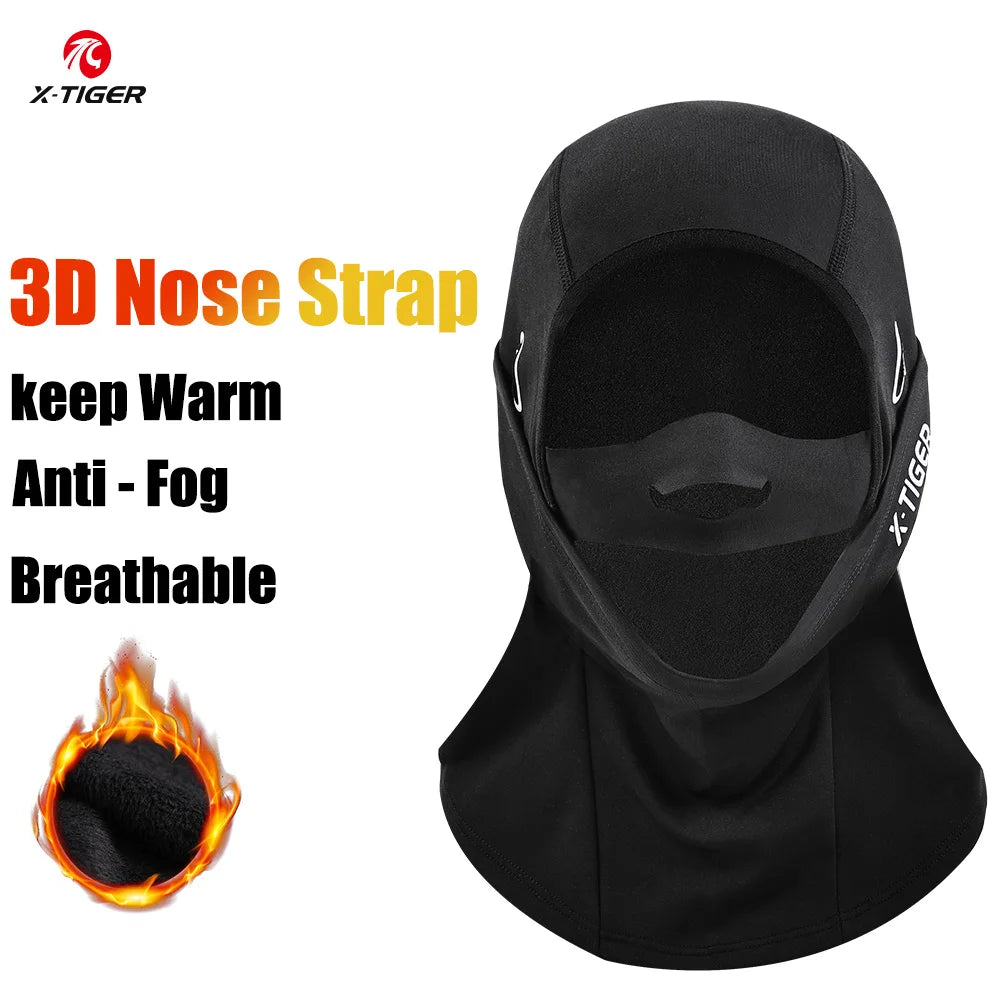 X-TIGER Warm Bicycle Motorcycle Full Face Mask Windproof Breathable Balaclava Anti-fog Ski Mask Winter Riding Mask Scarf Hood Oasis Select XM-ZPMZ-0201