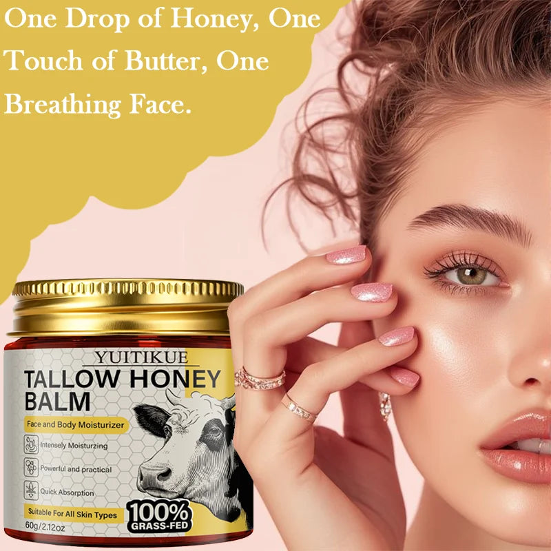 YUITIKUE Tallow Honey Balm – Non-Greasy Moisturising Face Cream