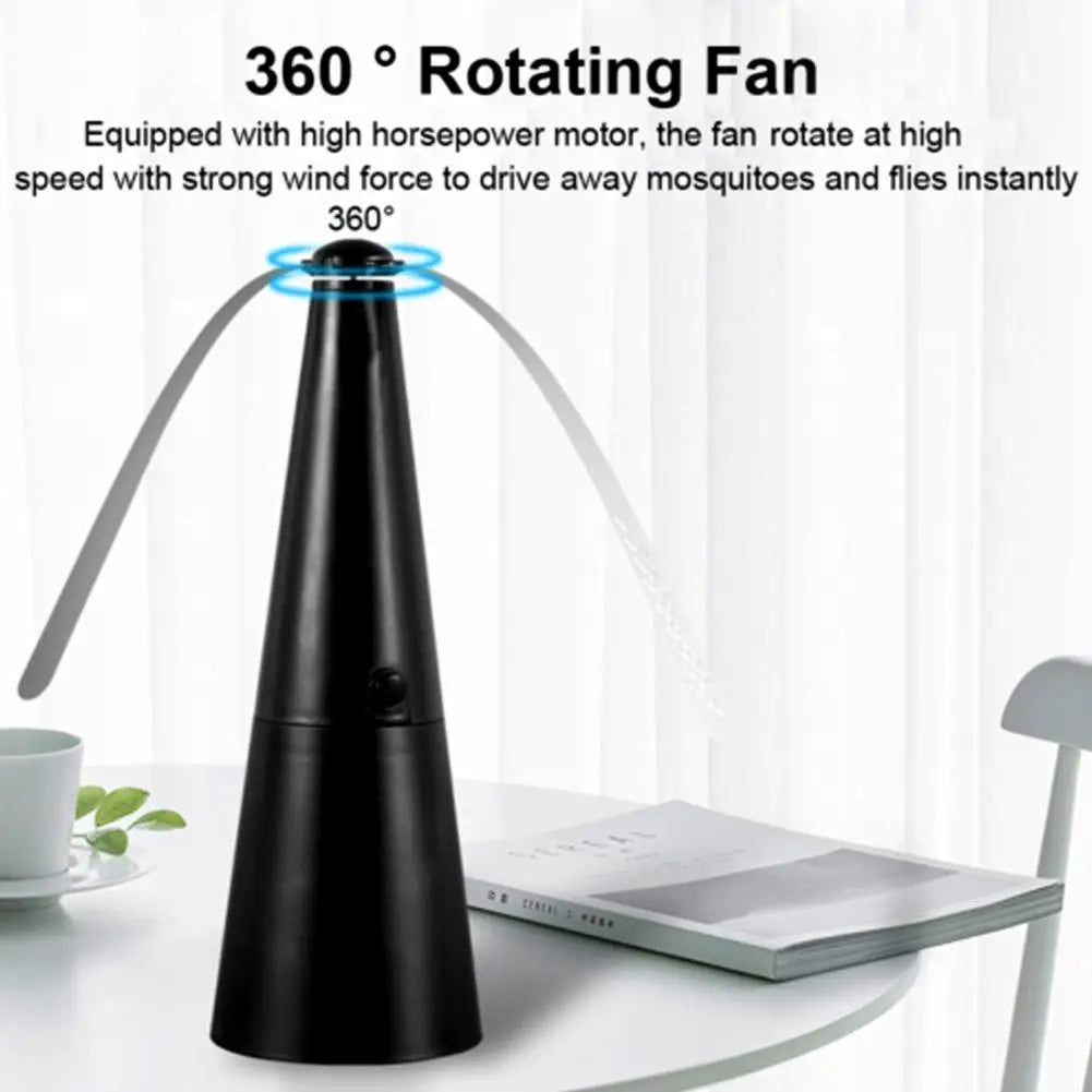 1Pc Outdoor Kitchen Fly Repellent Fan Fly Destroyer Keep Flies Bugs Away From Food Household Pest Repellent Table Fan Oasis Select