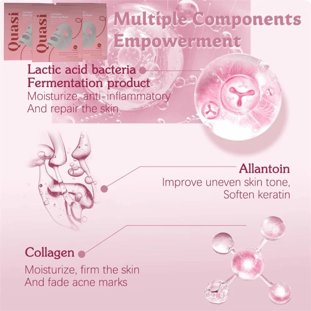 Collagen Face Mask – Niacinamide Firming & Hydrating, 4-Pack Collagen Sleeping Mask Oasis Select