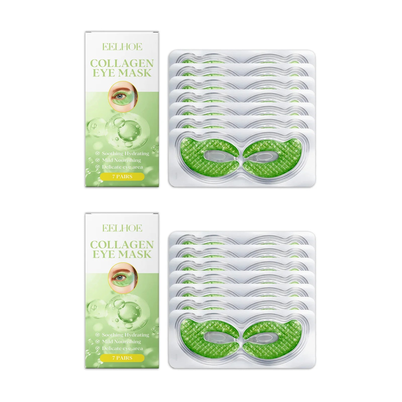 Collagen Eye Mask Patches Moisturizing Firming Anti Dark Circles Remove Eye Bags Eyes Care Gel Masks Pads Eyes Skin Care Oasis Select 14 pairs