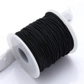 50M/Roll Elastic Cord 1mm Stretchy String Sturdy Bracelet String Elastic String for Bracelets Jewelry Making DIY Crafts Beading Oasis Select Black 1.2mm X 50m
