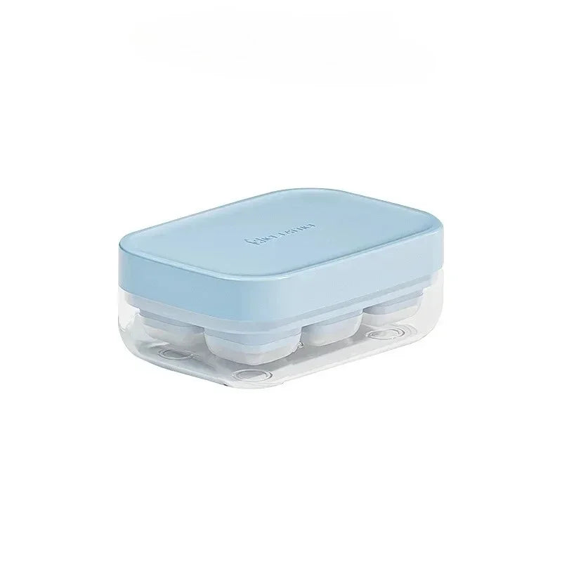 Skull Shape Ice Cube Tray Food Grade Silicone Mold for Cocktail Ice Balls Whiskey Bourbon Drink Freezer Tray Bar Party Supplies Oasis Select Blue