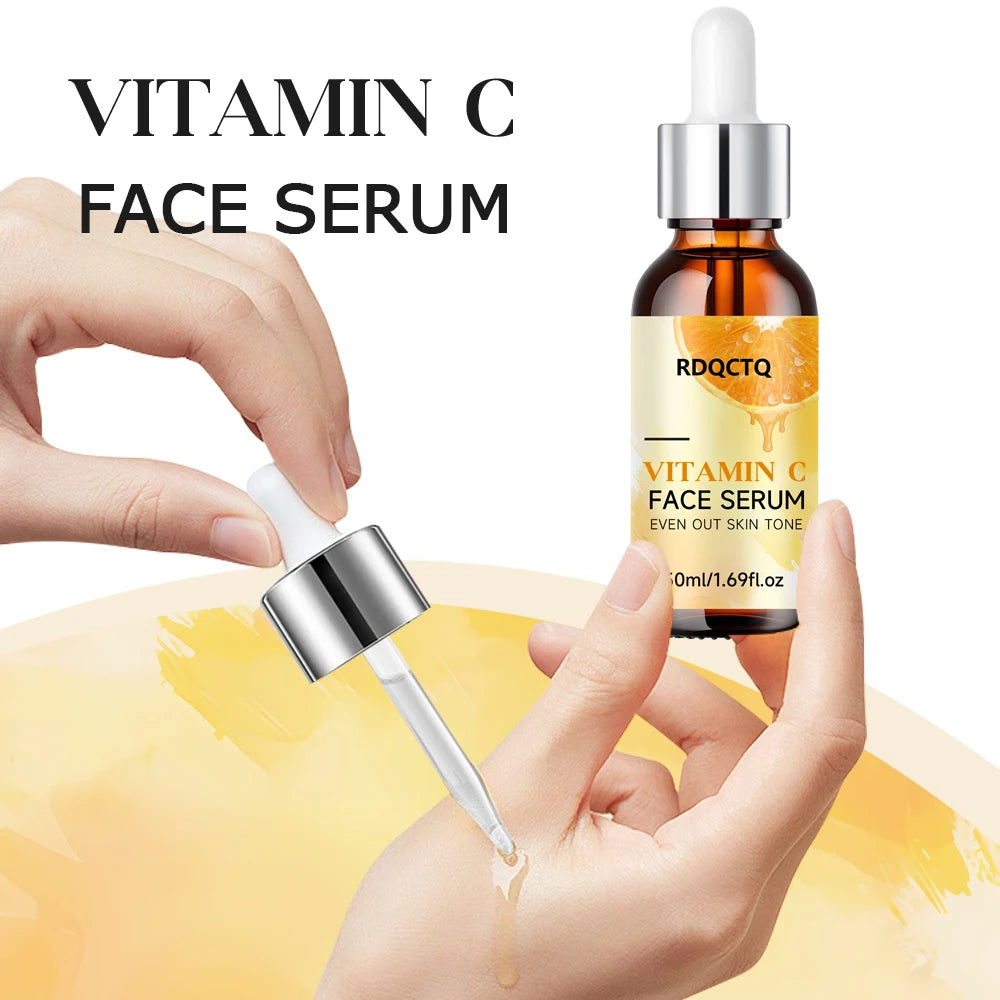 RDQCTQ Vitamin C Brightening Serum – Dark Spot Face Essence Vitamin C Face Serum Oasis Select