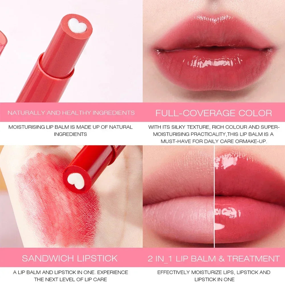 Love Lipstick Colored Moisturizing Lip Balm Nutrition Diluting Lip Line Anti Dry Mirror Lasting Lip Gloss Oil Oasis Select