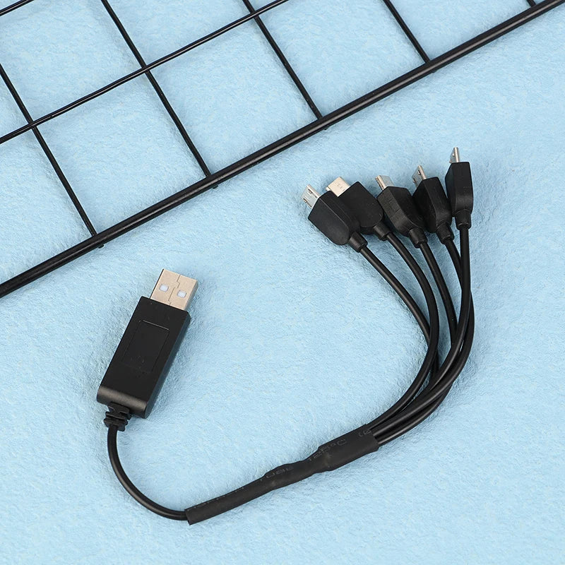 1Pc 3.7V 500mAh 5 in 1 Charger For E58 XS809 Battery Multi-function Charging Cable Rc Drone Lithium Battery Charger Accessory Oasis Select Default Title