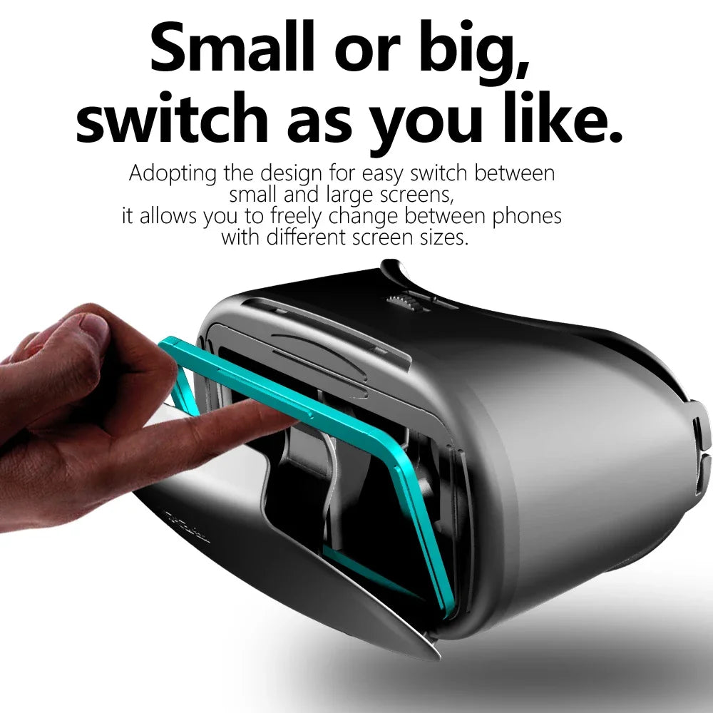 VRG PRO X7 3D VR Headset Goggles for iPhone & Android