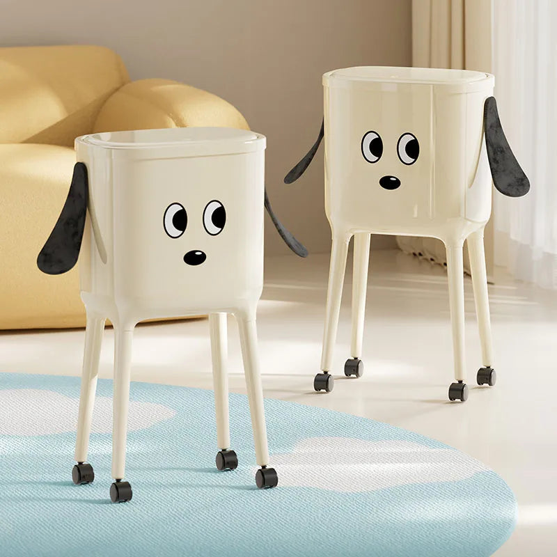 Bending-free high leg trash can, lovely design, suitable for living room, bedroom, kitchen and bathroom Oasis Select